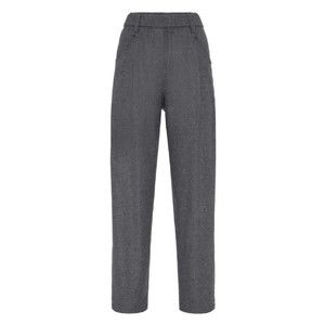 Brunello Cucinelli High-Waisted Trousers With Woven Belt Detail - NWT